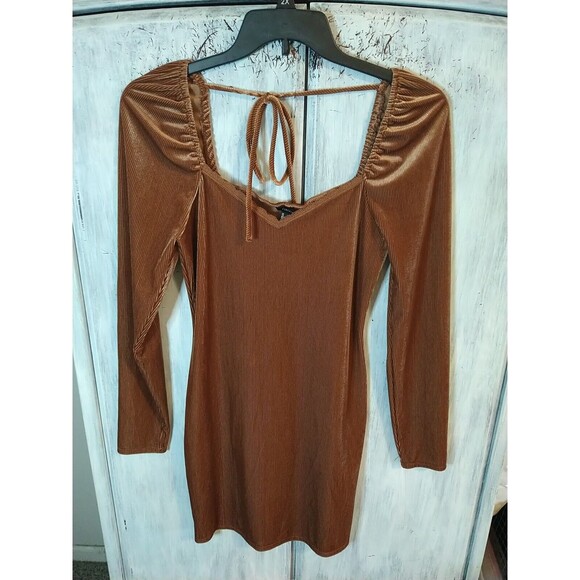 Forever 21 Puff Sleeve Sweetheart Neck Mini Dress Md Y2K Nwt Feminine - Picture 3 of 9